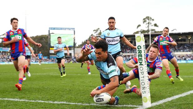 The Sharks' Sosaia Feki will play on the wing against the table-topping Roosters this weekend.