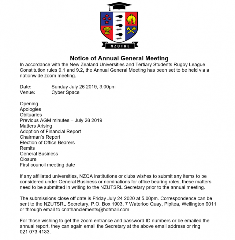 Notice of Annual General Meeting