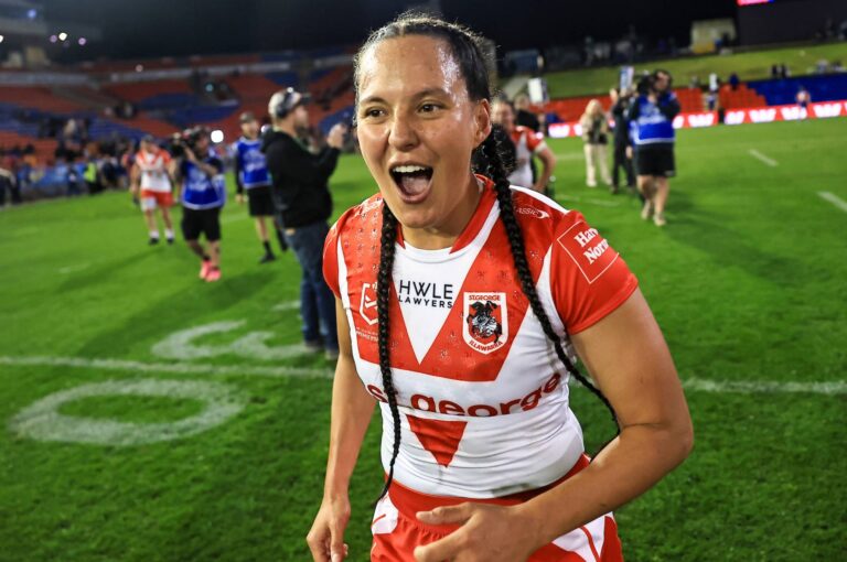 Tyla King playing for Dragons