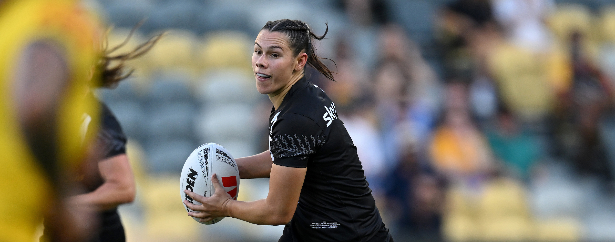 Shanice Parker playing for Kiwi Ferns